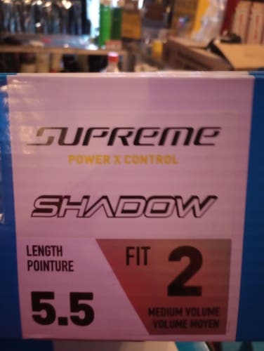 Black 2025 Bauer Supreme Shadow Hockey Skates Regular Width Size 5.5 (New)