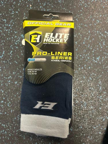Elite Hockey Pro-Liner Series Knee Socks Coolmax Sr. 5-12 Fits Bauer Ccm Skate