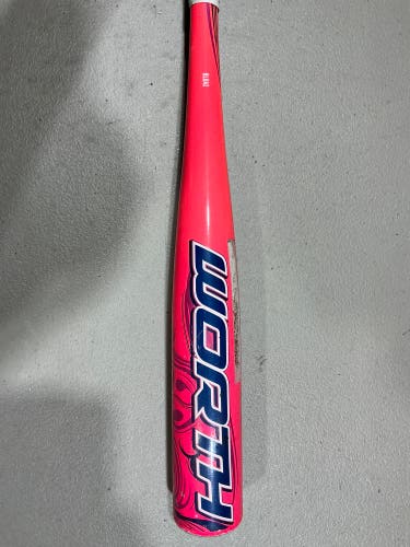 Pink 2013 Worth Storm Alloy Bat (-12) Alloy 13 oz 25" (Used)
