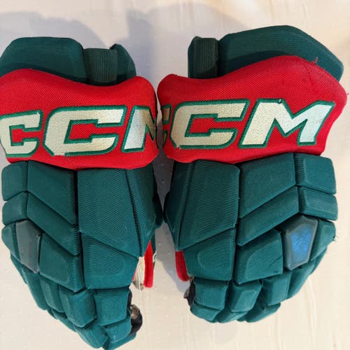 CCM Tacks HGTK Pro Stock Hockey Gloves 14” Green WILD 8493
