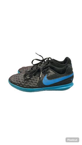 Used Nike TIEMPO Soccer Indoor Shoes Black Junior 03.5 11859-S000029734