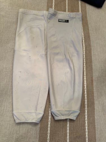 Pro Stock White Senior XL Reebok Edge Practice Socks  (Used)