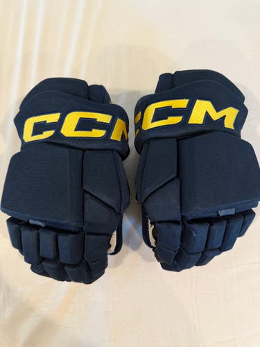 CCM Tacks HGTK Pro Stock 14”  Hockey Gloves BLUES 8448