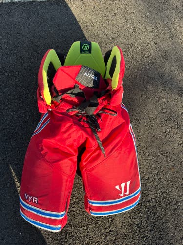 Senior Medium Warrior alpha Hockey Pants Pro Stock (Used) NY Ranger pro stock