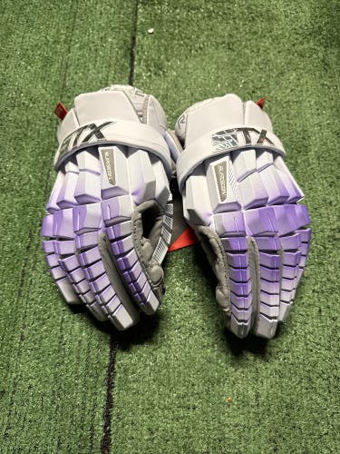 STX Surgeon RZR2 Large 13” Purple White Fade Lacrosse Gloves | Brand New With Tags!