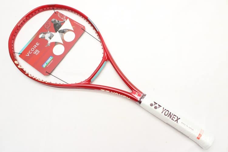 *NEW* 2026 YONEX VCORE 98 TOUR (315g) GEN 8 TENNIS RACQUET (4 1/4) RUBY RED
