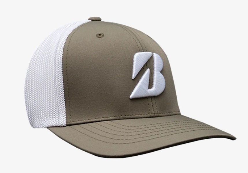 Bridgestone Eco Mesh Hat (Olive, Adjustable) Golf Cap NEW
