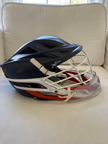 Cascade XRS Lacrosse Helmet - Matte Navy Blue Goalie Helmet (Retail: $350)