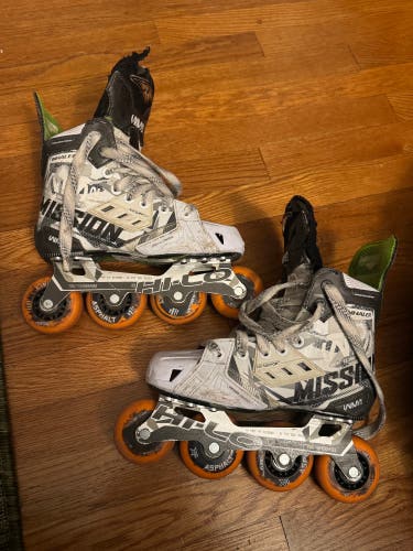 Mission Inhaler WM02 Inline Skates Wide Width Size 3 (Used)