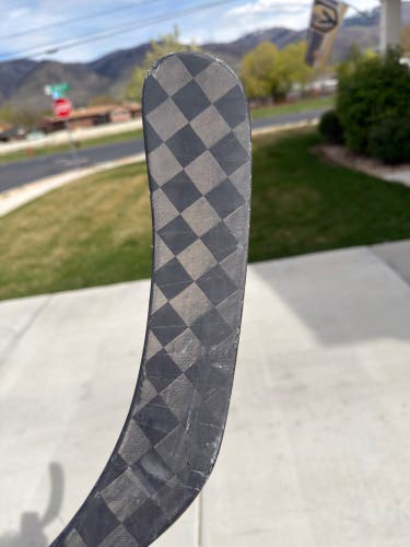 Junior All Black Left Hand Hockey Stick P92 50 Flex Pro Stock (Used)