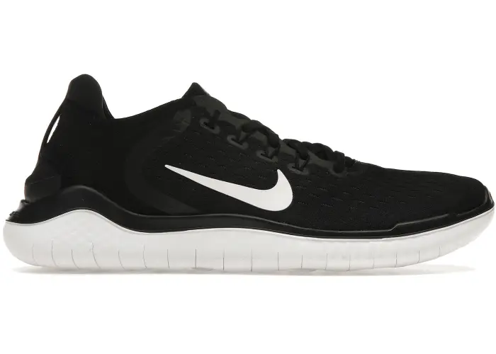 Size 8.5M/10W - Nike Free RN 2018 Black White  (Women's) (NO BOX) 942837-001