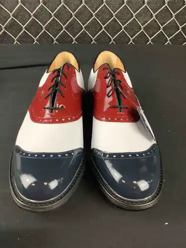 FootJoy Premiere Series Wilcox Golf Shoes Red/White/Blue Patent  New