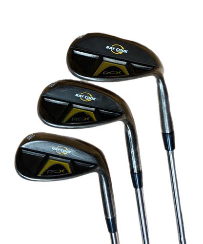 Ray Cook Wedge Set (52,56,60) RH Steel Shaft decent shape