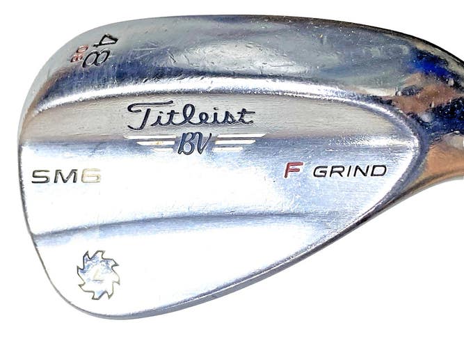 Titleist Vokey SM6 Tour Chrome Gap Wedge 48*08 F Grind RH Stiff Steel 35.5" Nice