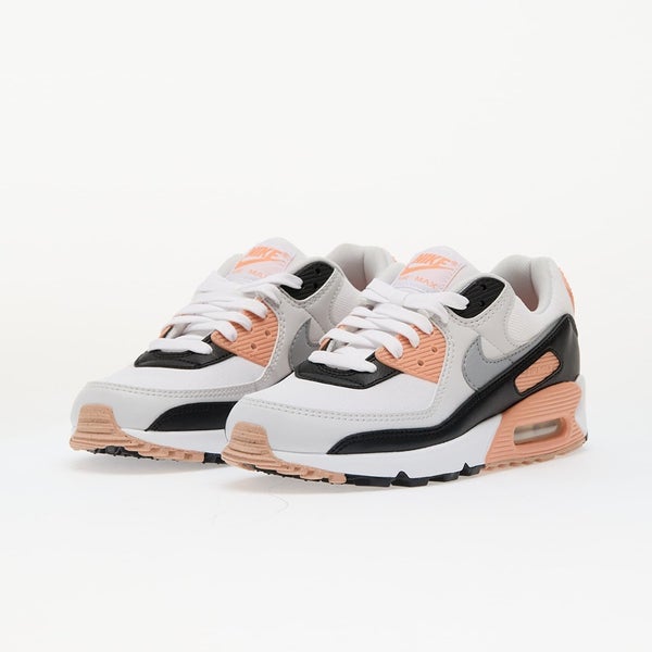 Nike Air Max 90 DH8010-109 Sneaker Women's 8.5 White Black Lifestyle Shoes RG180