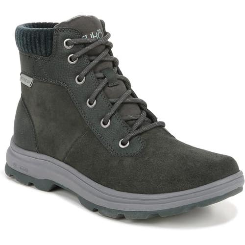 Ryka Brunswick Boots Womens US 8M Olive Green Suede Lace Up Ankle Bootie RG171