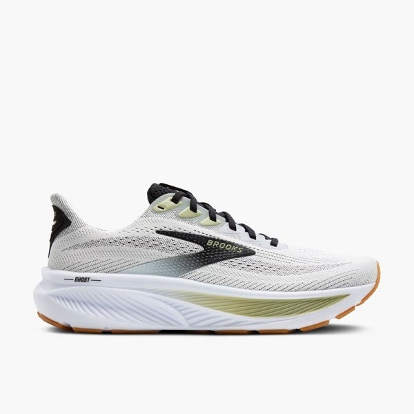 Brooks Ghost 17 110442-1D-191 Sneaker Men's 8.5 White Black Running Shoes RG156