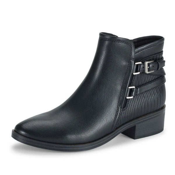 Baretraps Mackenzie BT30010 Boots Womens 9.5 Black Block Heel Ankle Bootie RG130