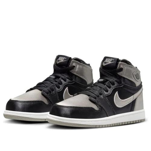 Nike Air Jordan 1 Retro High OG FD5304-010 Kids Black Gray Lifestyle Shoes RG210