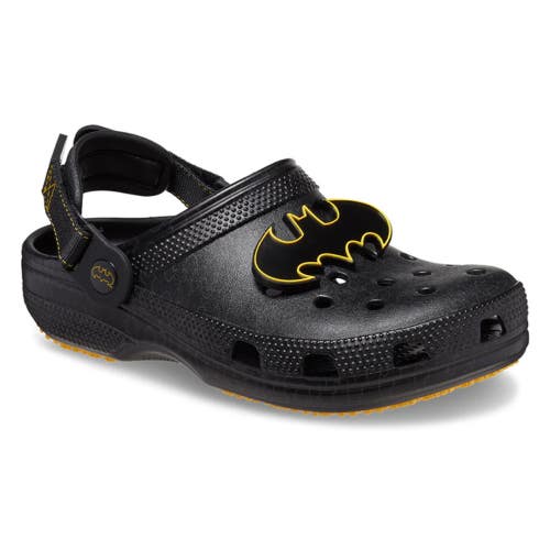 Crocs Classic 208648-001 Clogs Unisex M7/W9 Black Batman Adjustable Strap RG224