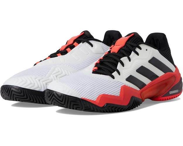 Adidas Barricade 13 IH2558 Sneakers Mens 8 D White Black Red Tennis Shoes DDK941