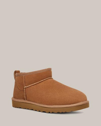 UGG Classic Ultra Mini 1137391/CHE Boots Mens US 13D Chestnut Suede Ankle DDK908
