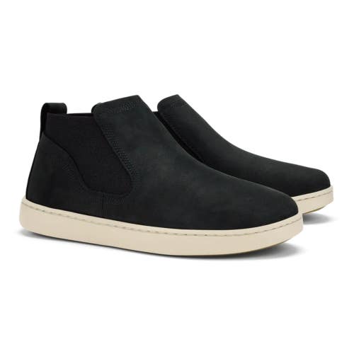 OluKai Pehuea Mid 20546-LRLR Sneakers Women Black Leather Chelsea Booties DDK927