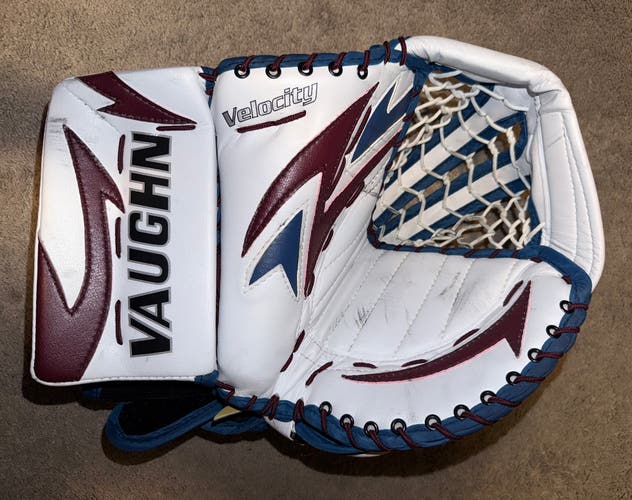 Colorado Avalanche Vaughn V4 Pro Stock Goalie Glove (almost new)