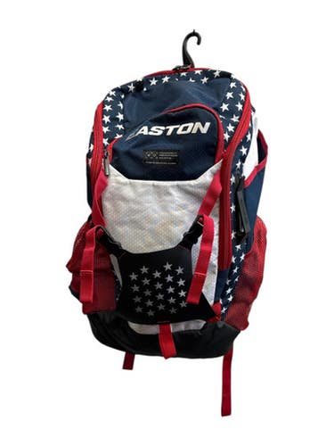 Used Easton BALL BACKPACK BB/SB Player Backpack White/Red/Navy 11862-S000092901