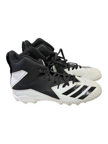 Used Adidas FREAK Adult FB Cleats Black And White Senior 8 11862-S000093228