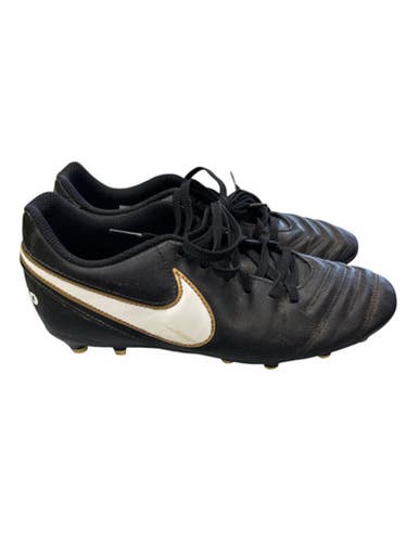 Used Nike 819233-010 BLK/WHT CLEATS Soccer Cleats Black Senior 8 11862-S000093405