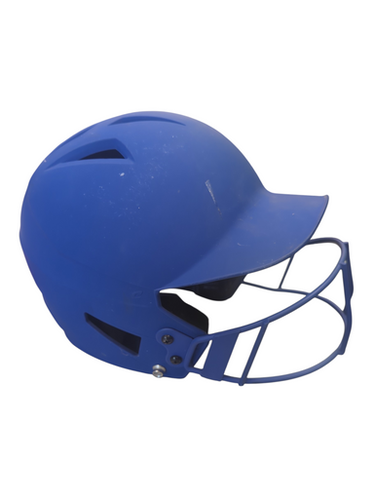 Used Champro HXS-1 7-7 1/2 Batting Helmet w/Mask Royal Blue LG 11862-S000093407