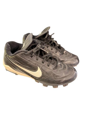 Used Nike 115190 BLK/WHT BB/SB Cleats Black Junior 05 11862-S000093175