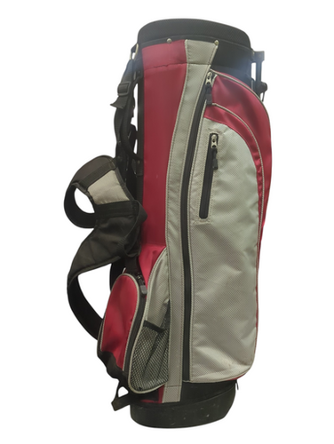 Used RED/BLK/GRY BAG Mens Stand Bag White/Black/Red 11862-S000093448