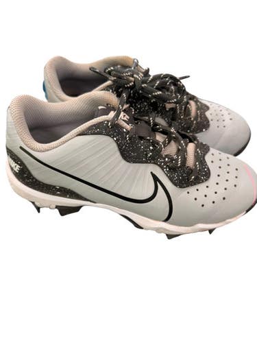 Used Nike DJ6525-005 GRY/BLK CLEATS BB/SB Cleats Grey Junior 02 11862-S000093489