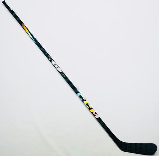 New Custom Black CCM Jetspeed FT7 Pro Hockey Stick-LH-85 Flex-Zegras Max-Grip