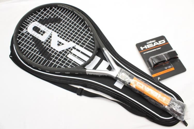 *NOS* HEAD TITANIUM Ti.S6 OVERSIZE TENNIS RACQUET (4 1/4) W/ COV & NEW GRIP