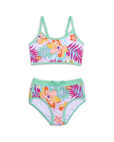 Appaman Stella Swim Set Girl's 6 Retro Tropical Tankini Swimwear Beachy RED277