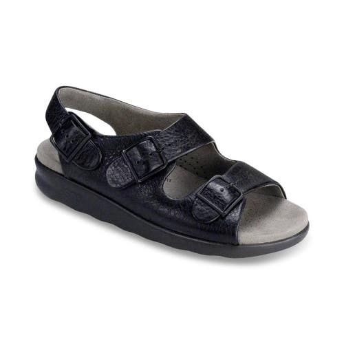 SAS Relaxed 1760-013 Sandals Women's 11 Black Leather Adjustable Straps ZOGG1491