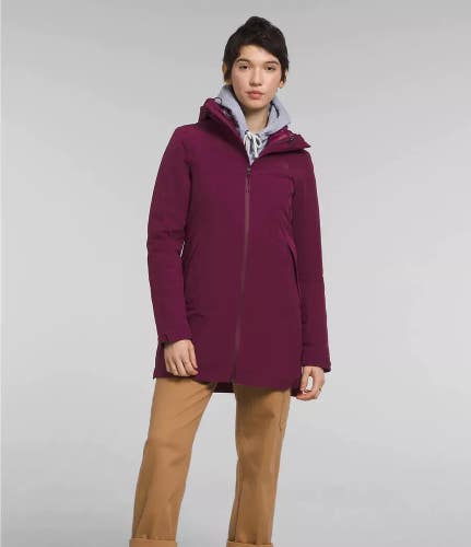 The North Face ThermoBall Eco Jacket Womens Small Purple Triclimate Parka PHC140