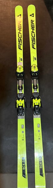 2024 Fischer RC4 World Cup GS 193cm Racing Skis With Bindings (Used)