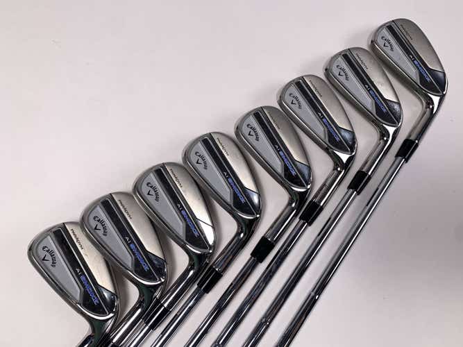 Callaway Paradym Ai Smoke Iron Set 4-PW+AW DG Mid 115g Extra Stiff Steel Mens RH