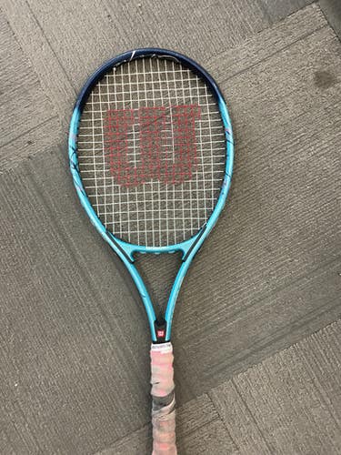 Used Wilson TITANIUM Adult Tennis Racquet Royal Blue 4 3/8" 11614-S000233785