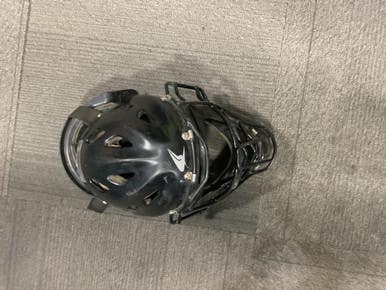 Used Champro AIR TECH SYSTEM CATCHERS MASK Catchers Helmet w/Mask Black MD 11614-S000233771