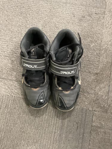 Used Nike TROUT 27 CLEATS BB/SB Cleats Black Junior 03 11614-S000233755