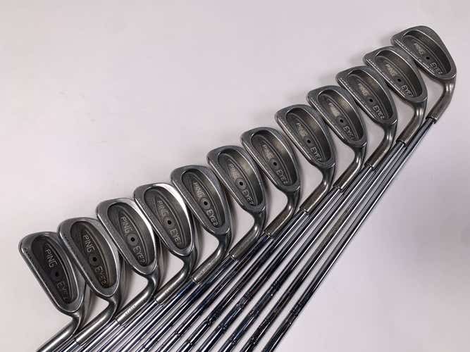 Ping Eye 2 Iron Set 1-PW+SW+LW Black Dot True Temper Stiff Steel Mens RH