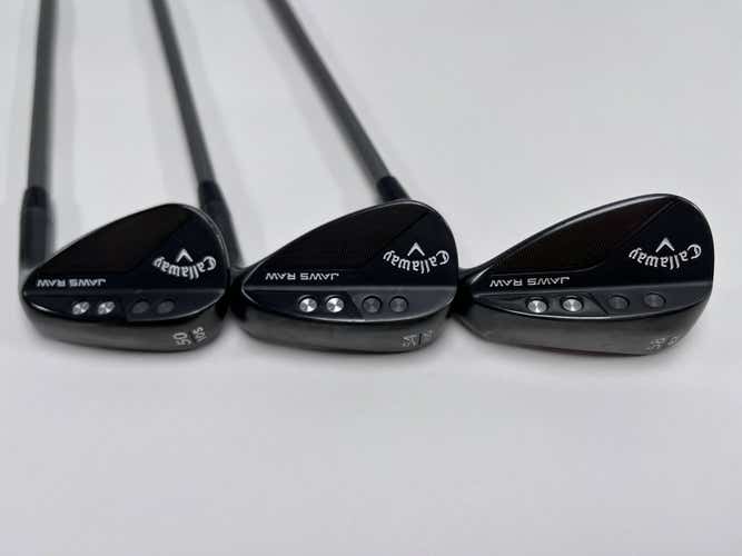 Callaway Jaws Raw Black Plasma Wedge Set 50* 10 54* 10 58* 8 Catalyst Wedge RH