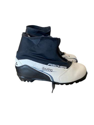 Used Fischer Mens NNN XC Ski Boots White M 07-07.5 / W 08-08.5 11883-S000159145