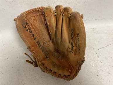 Used Spalding Top Flite EZ-Flex TFP100 Baseball Glove RH Throw Tan 14" 11855-S000201269