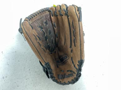 Used Wilson A360 A0360 ES14 Slowpitch Glove RH Throw Brown And Black 14" 11855-S000201273
